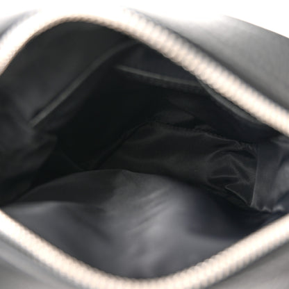 Burberry Pebbled Calfskin Logo Embossed Thornton Messenger Bag Black 5 of 11