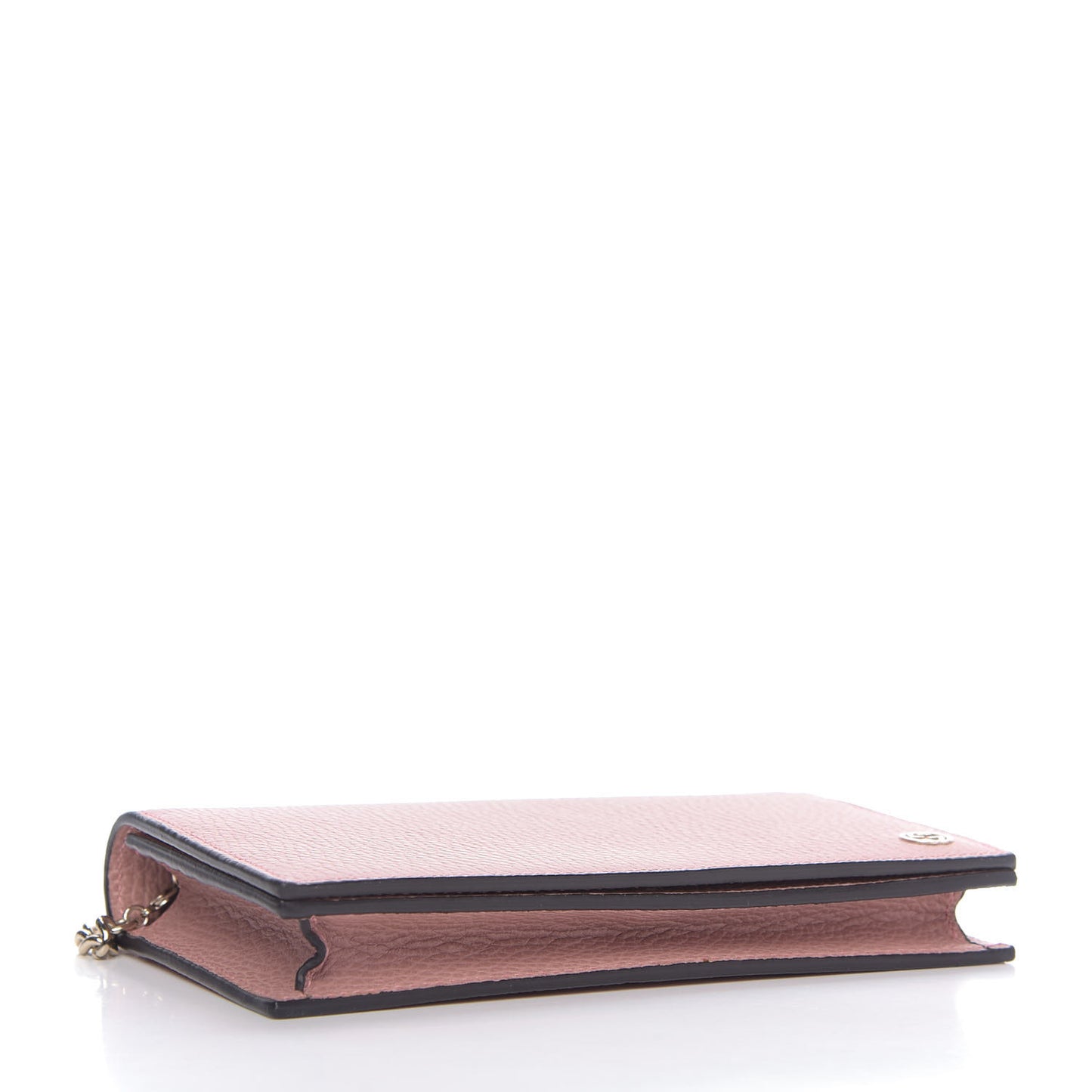 Dollar Calfskin Medium Betty Chain Wallet Soft Pink