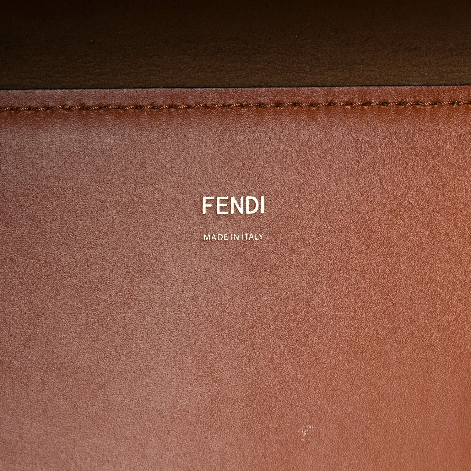 Fendi Vitello King Plexiglass Medium Fendi Sunshine Shopper Tote Cuoio 6 of 16