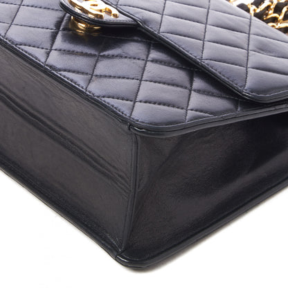 Chanel Lambskin Quilted Small Single Flap Bag Black 4 of 9