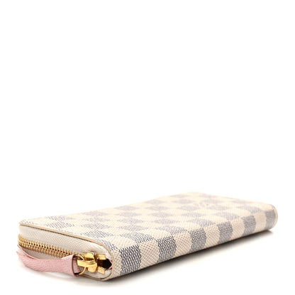 Louis Vuitton Damier Azur Clemence Wallet Rose Ballerine 4 of 10