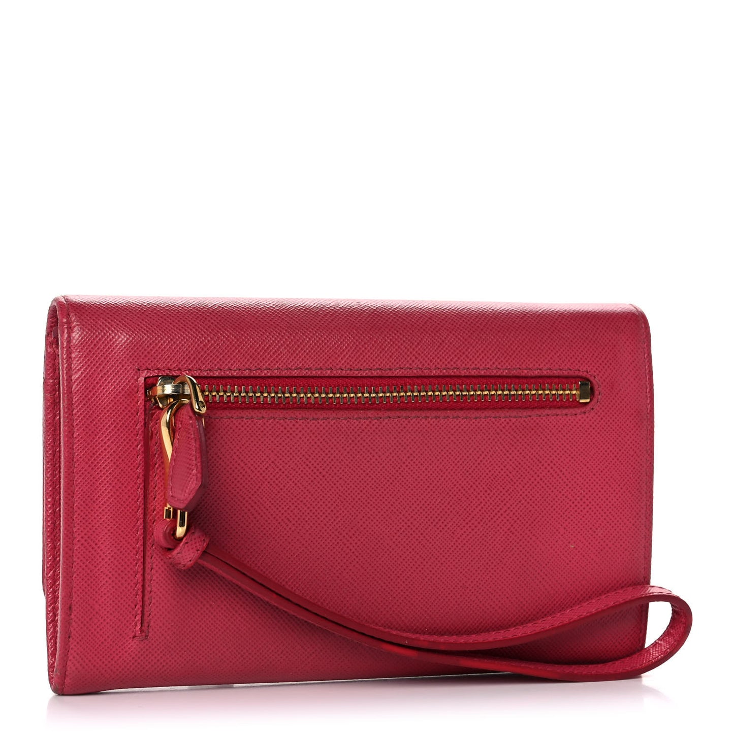 Saffiano Metal Wristlet Wallet