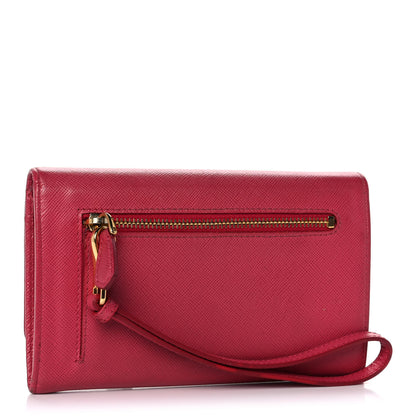 Prada Saffiano Metal Wristlet Wallet 3 of 9