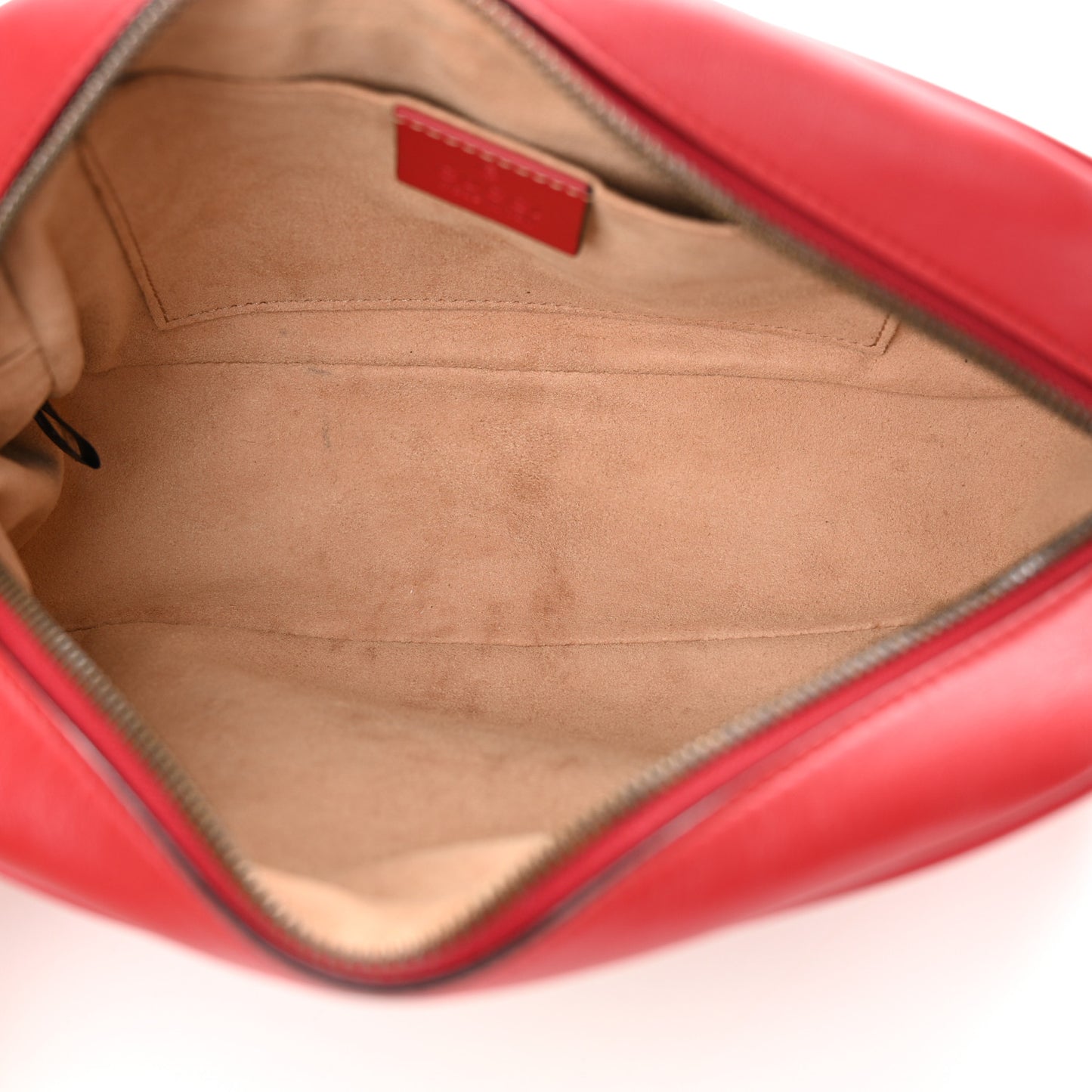 Calfskin Matelasse Small GG Marmont Chain Shoulder Bag Hibiscus Red