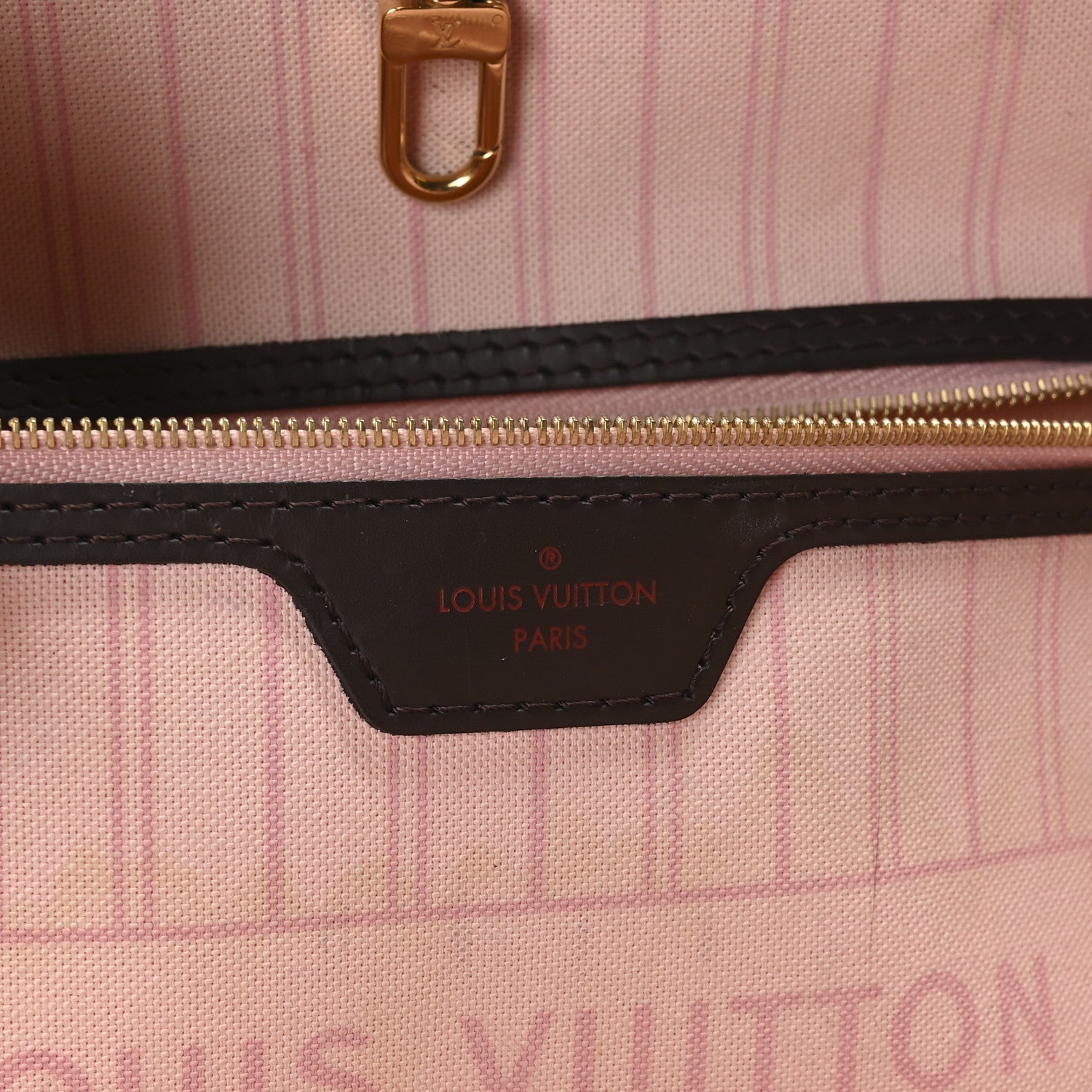 Louis Vuitton Damier Ebene Neo Neverfull MM Rose Ballerine 6 of 11