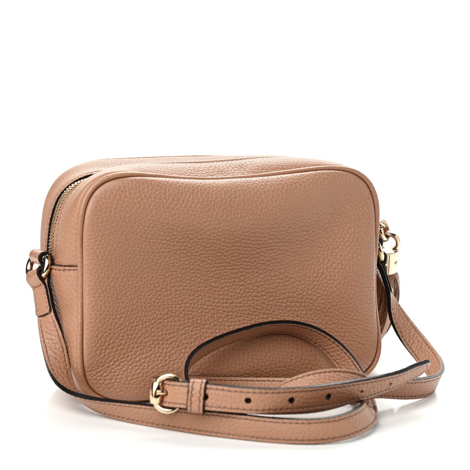 Gucci Pebbled Calfskin Small Soho Disco Bag Camelia 3 of 10