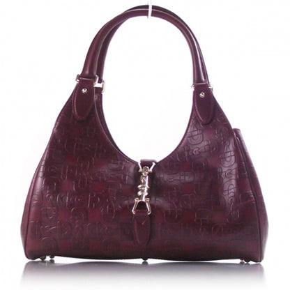 Gucci Leather Embossed Glam Bardot Tote 1 of 8