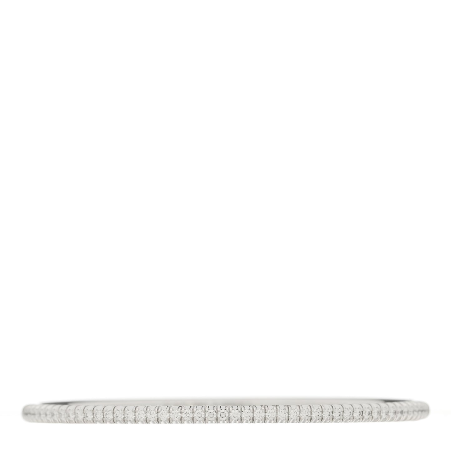 18K White Gold Diamond Etincelle de Cartier Bangle Bracelet 16