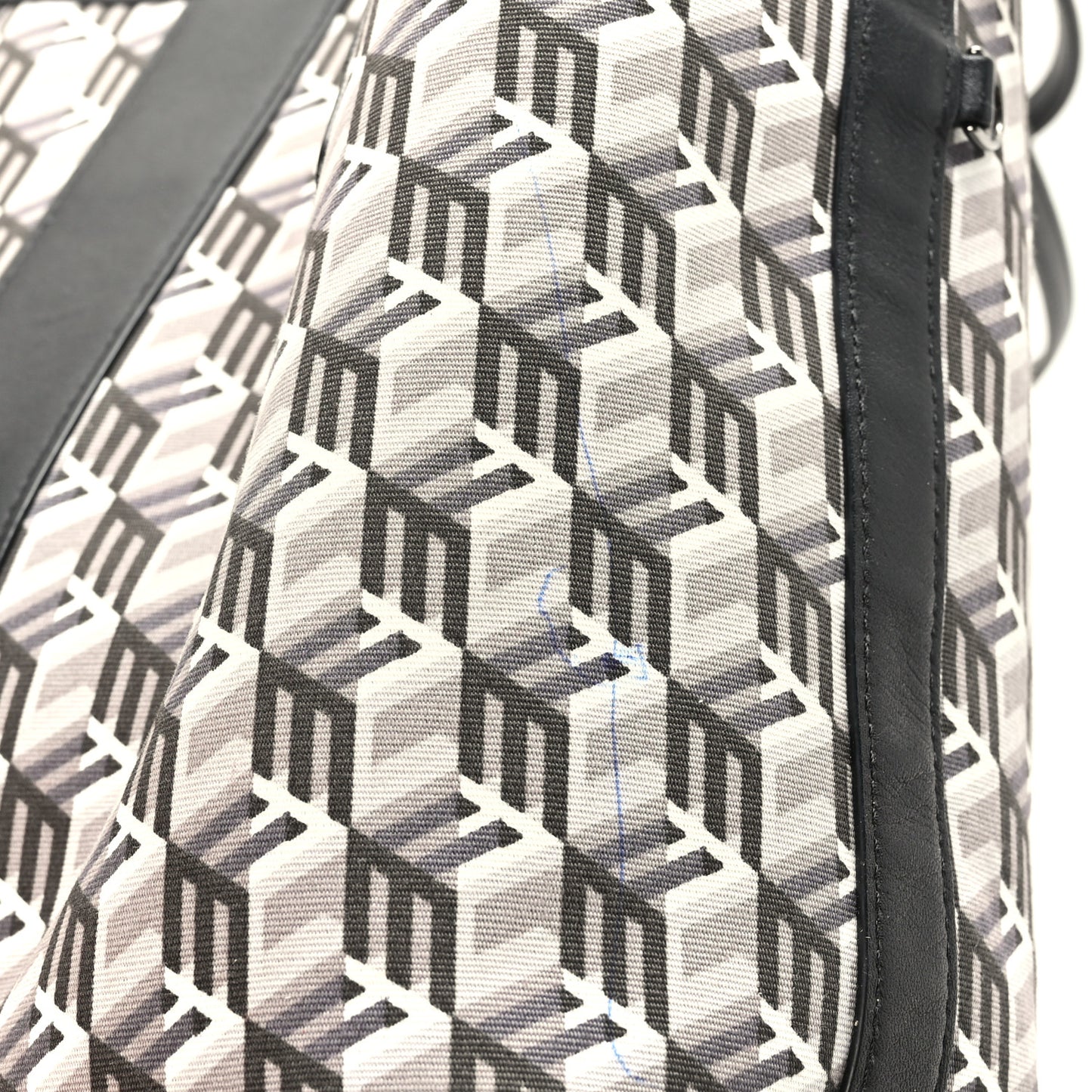 Visetos Nappa Canvas Medium Reversible Shopper Tote Black