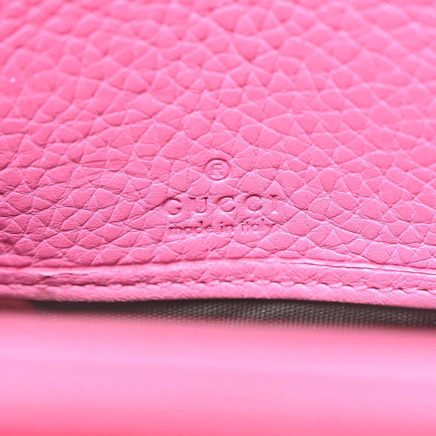 Gucci Cellarius Calfskin GG Marmont Charm Zip Around Wallet Pink Tropical Flower 6 of 8