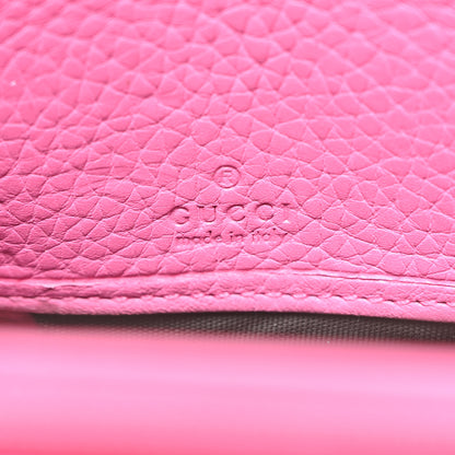 Gucci Cellarius Calfskin GG Marmont Charm Zip Around Wallet Pink Tropical Flower 6 of 8