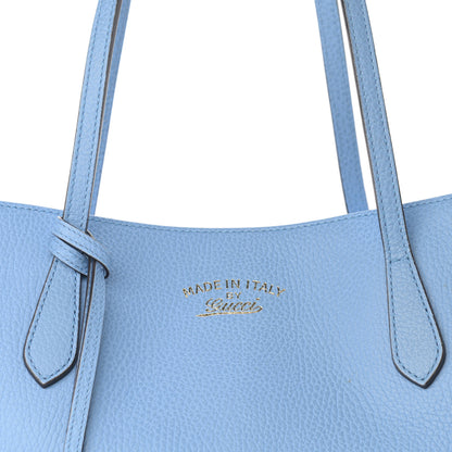 Gucci Dollar Calfskin Medium Swing Tote Mineral Blue 7 of 11