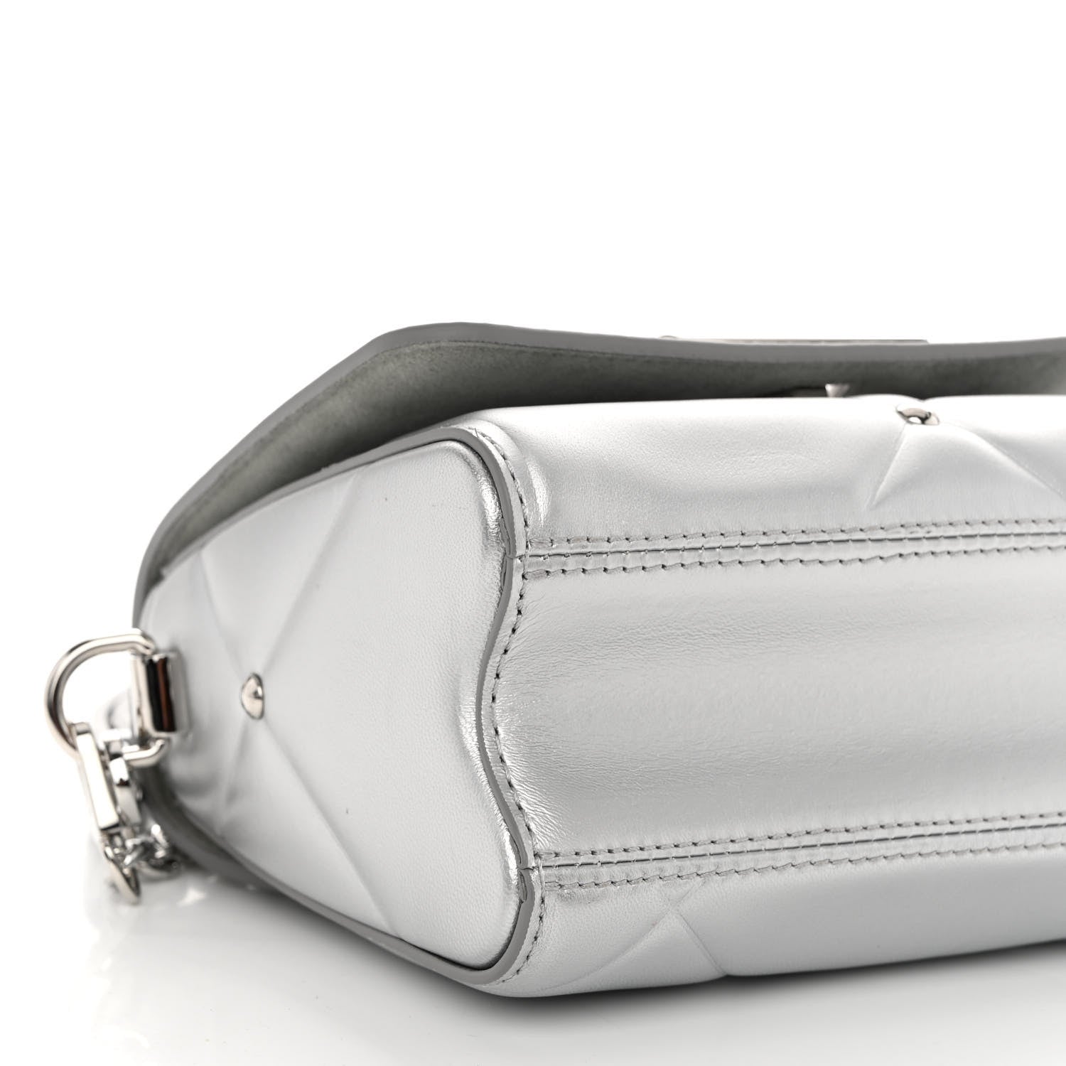 Louis Vuitton Metallic Calfskin Pillow Twist Shoulder Bag PM Silver 9 of 10