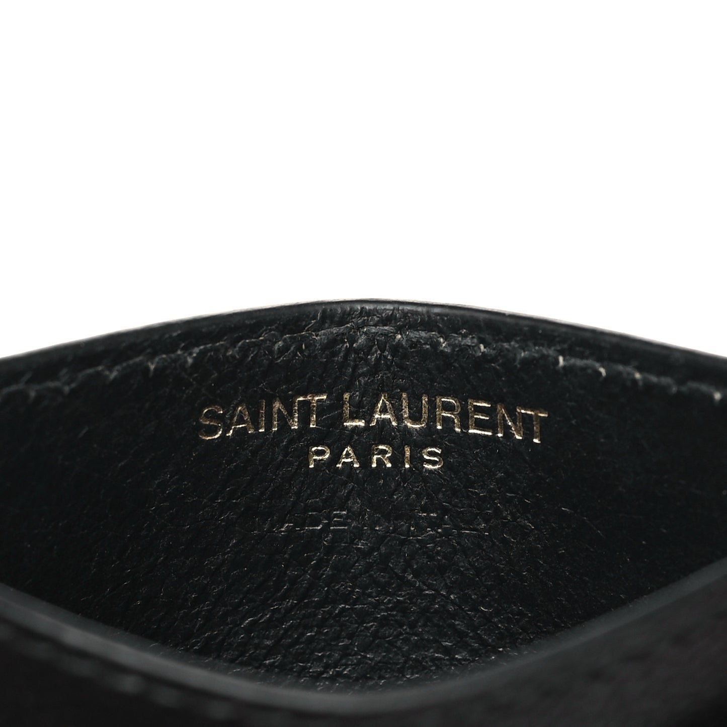 Grain De Poudre Matelasse Chevron Monogram Credit Card Case Black