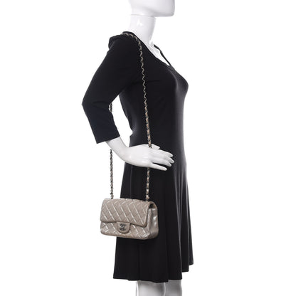 Chanel Metallic Lambskin Quilted Mini Rectangular Flap Silver 2 of 11
