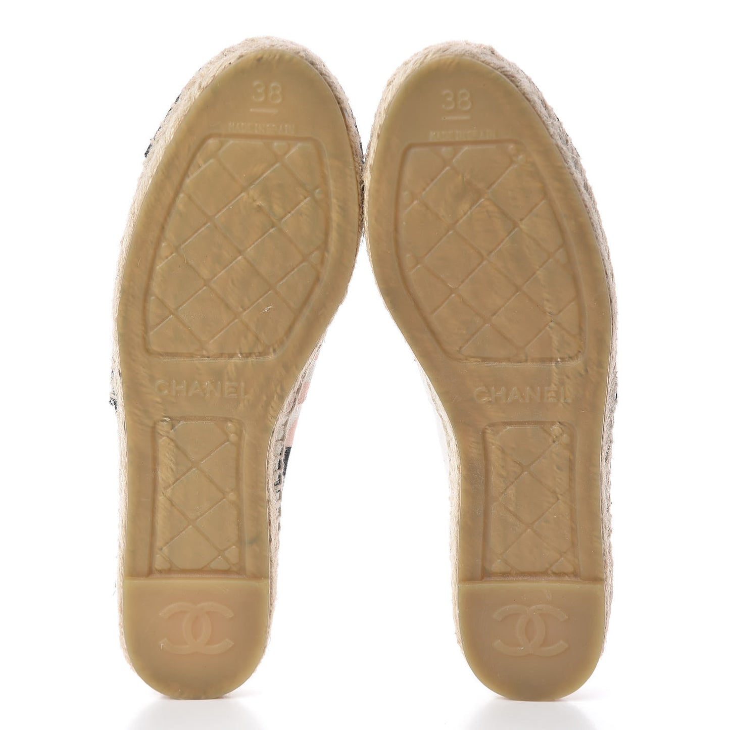 Fabric CC Espadrilles 38 Pink White Black
