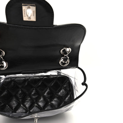 Chanel Crumpled Calfskin PVC Quilted Backpack Black 5 of 10