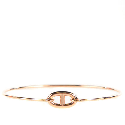 Hermes 18K Rose Gold PM Ronde Chaine d'Ancre Bracelet SH 1 of 7