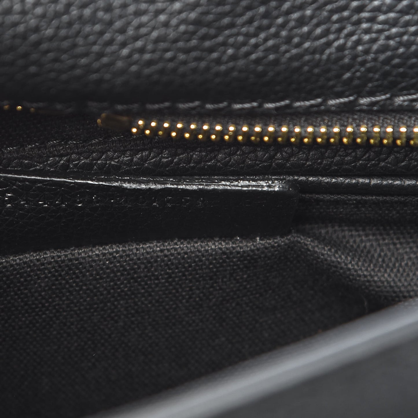 Pebbled Calfskin Padlock Pocket Tote Black