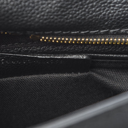 Alexander McQueen Pebbled Calfskin Padlock Pocket Tote Black 10 of 10