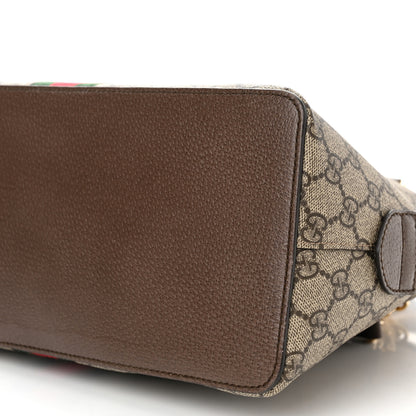 Gucci GG Supreme Monogram Web Medium Ophidia Top Handle Dome Bag Brown 10 of 10