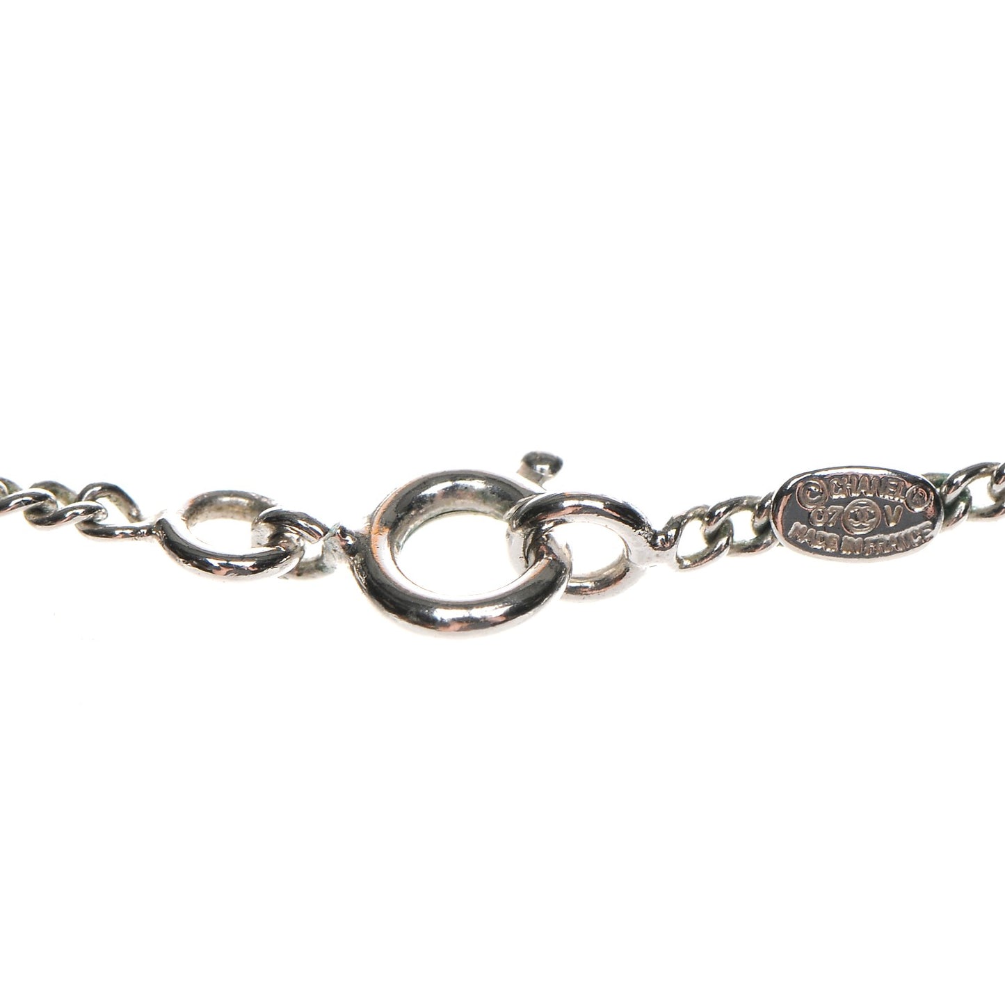 Crystal Timeless CC Necklace Silver