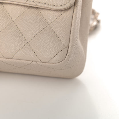 Chanel Caviar Quilted Mini Rectangular Flap Light Beige 11 of 11