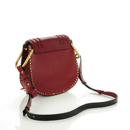 Chloe Calfskin Braided Small Hudson Shoulder Bag Sienna Red 3 of 7