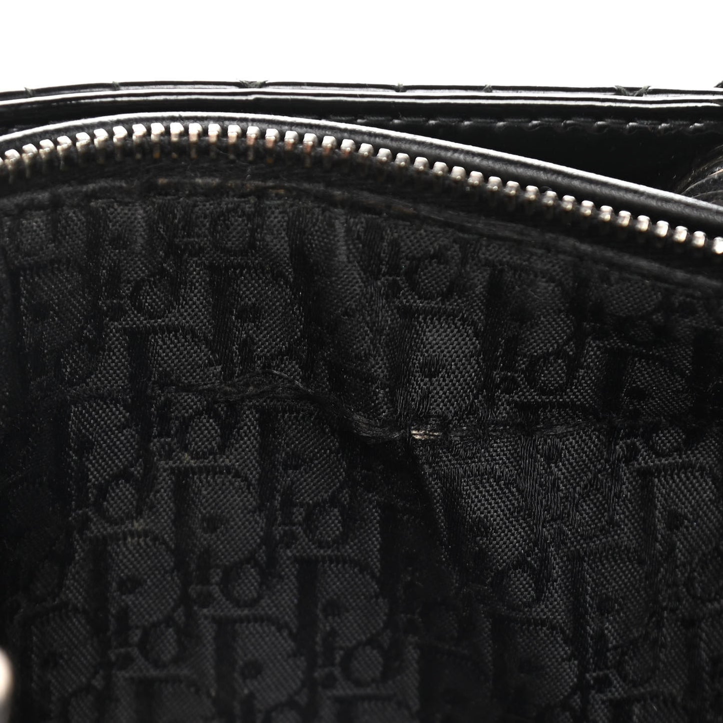 Patent Cannage Large Lady Dior Black