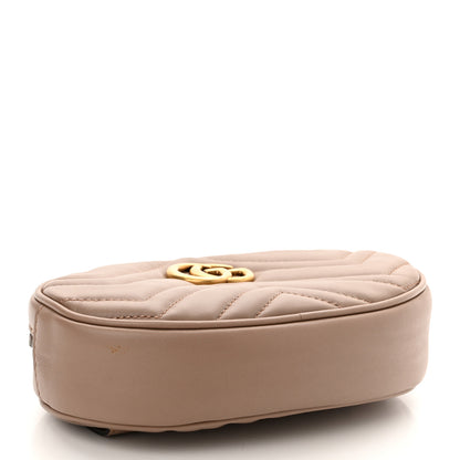 Gucci Calfskin Matelasse GG Marmont Belt Bag 75 30 Porcelain Rose 4 of 11