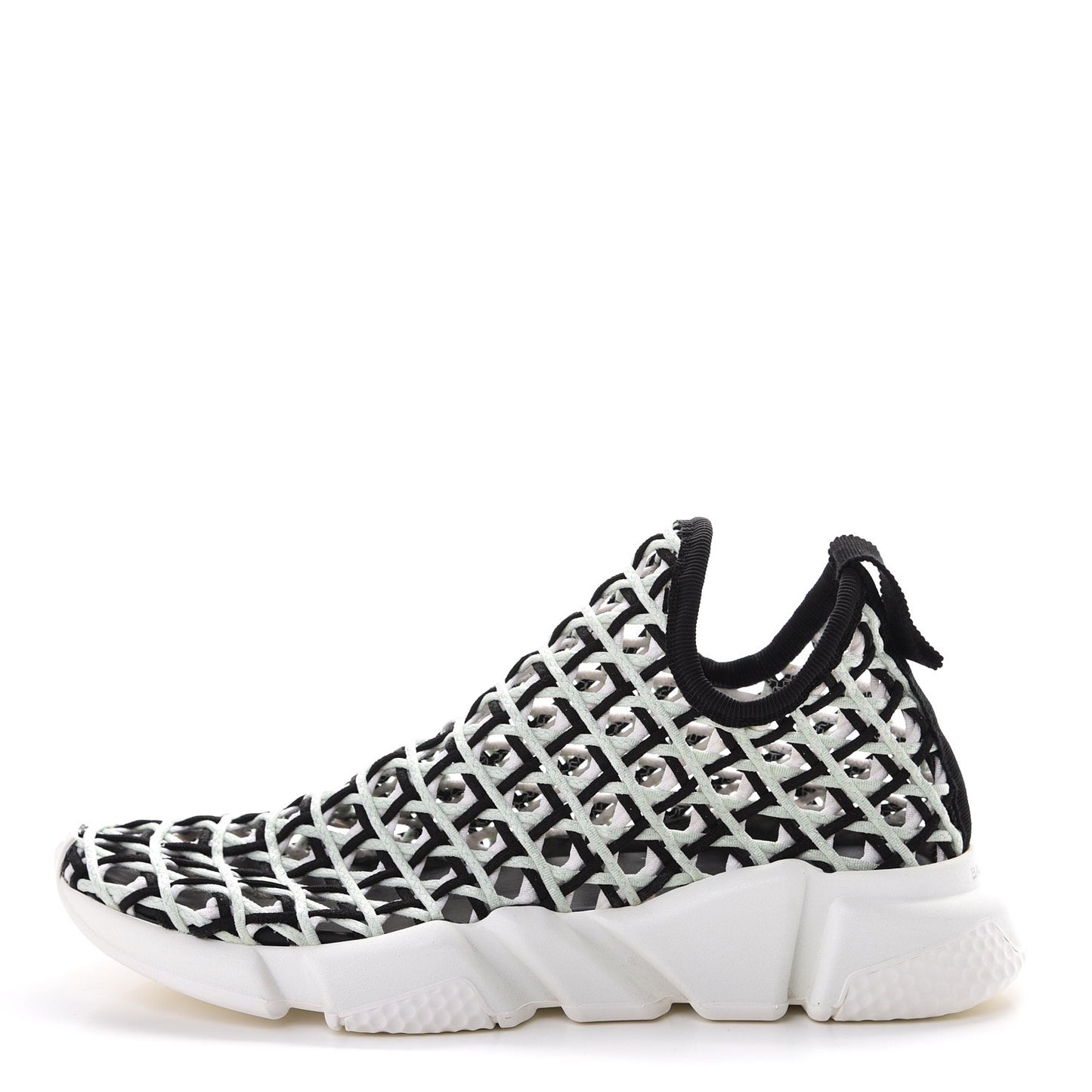 Neoprene Rubber Tressee Womens Tess S Speed Trainer Weaving Sneakers 40 Vert D'Eau White Black