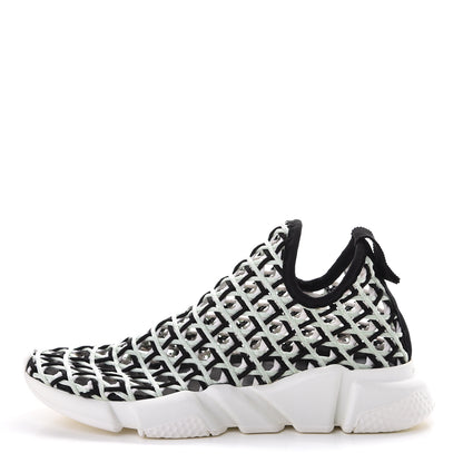 Balenciaga Neoprene Rubber Tressee Womens Tess S Speed Trainer Weaving Sneakers 40 Vert D'Eau White Black 1 of 8