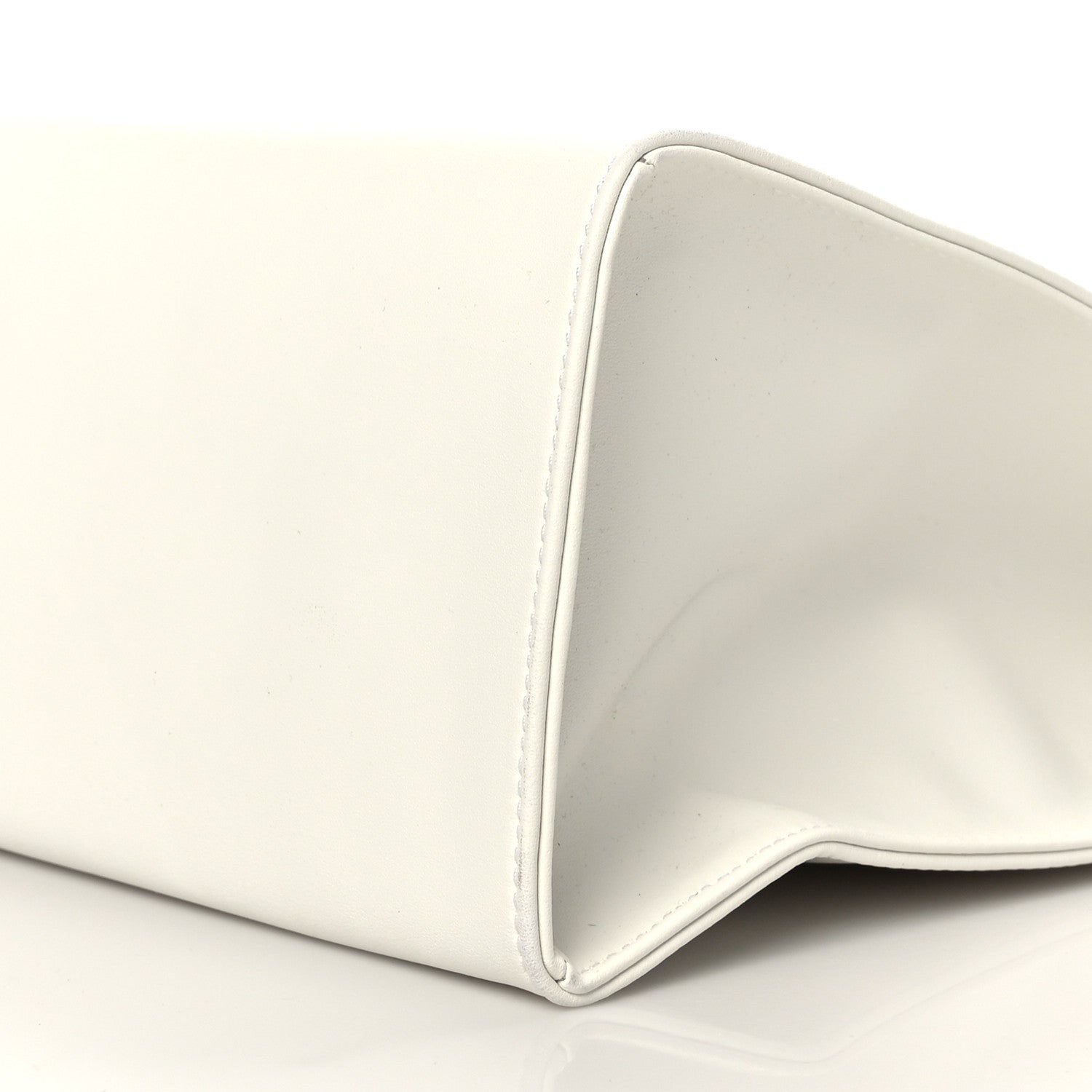 Telfar Vegan Leather Medium Shopping Bag White 8 of 9