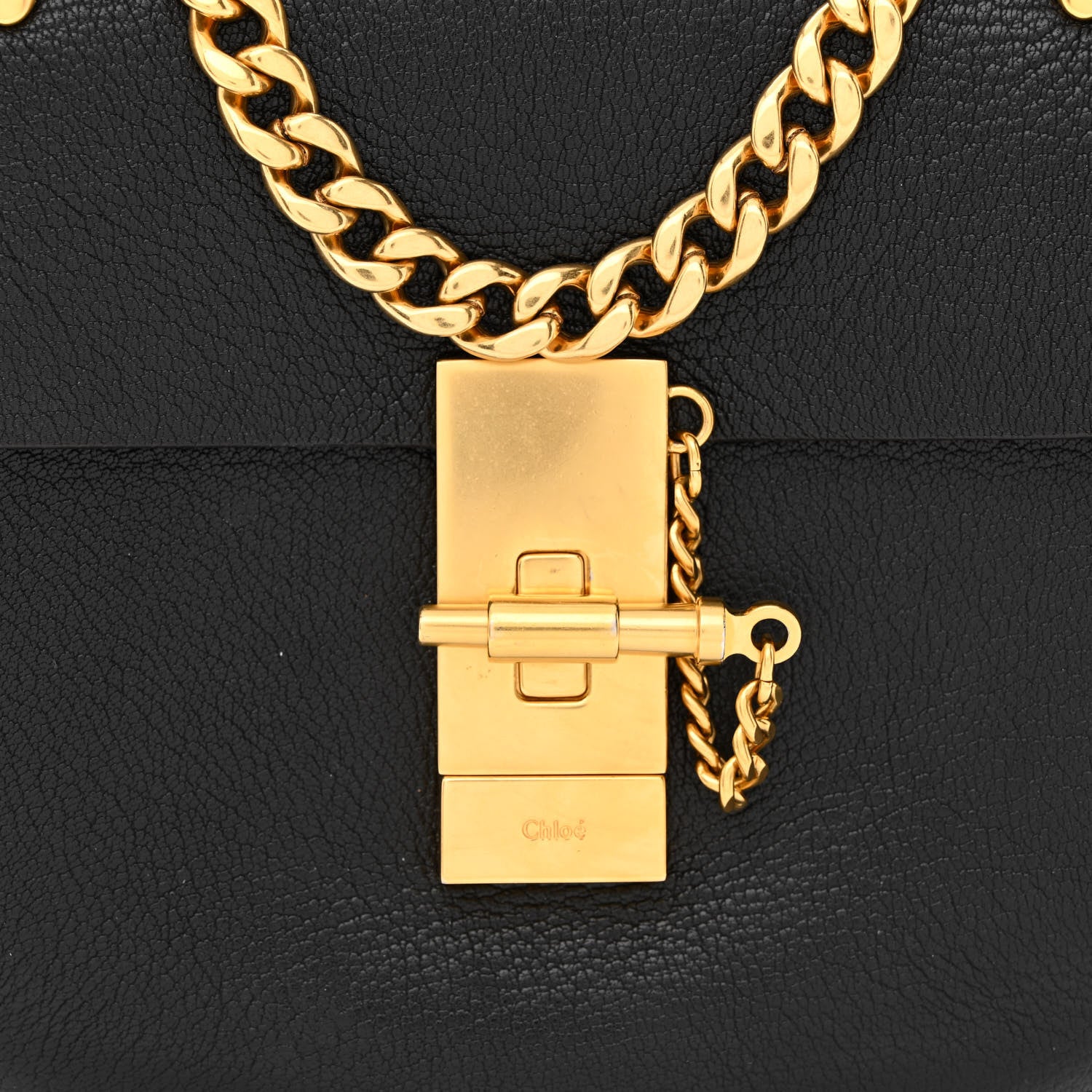 Chloe Grained Lambskin Mini Drew Shoulder Bag Black 9 of 12