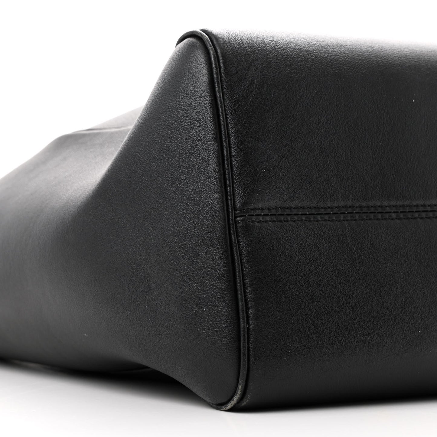 Smooth Calfskin Cuir Triomphe Cabas Drawstring Black