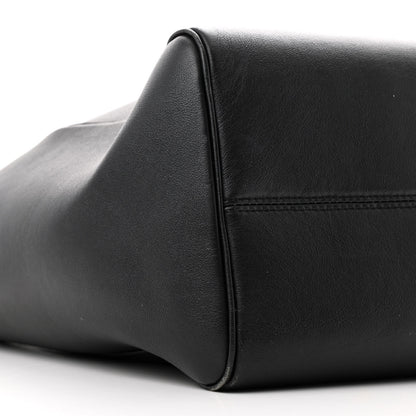 Celine Smooth Calfskin Cuir Triomphe Cabas Drawstring Black 9 of 11