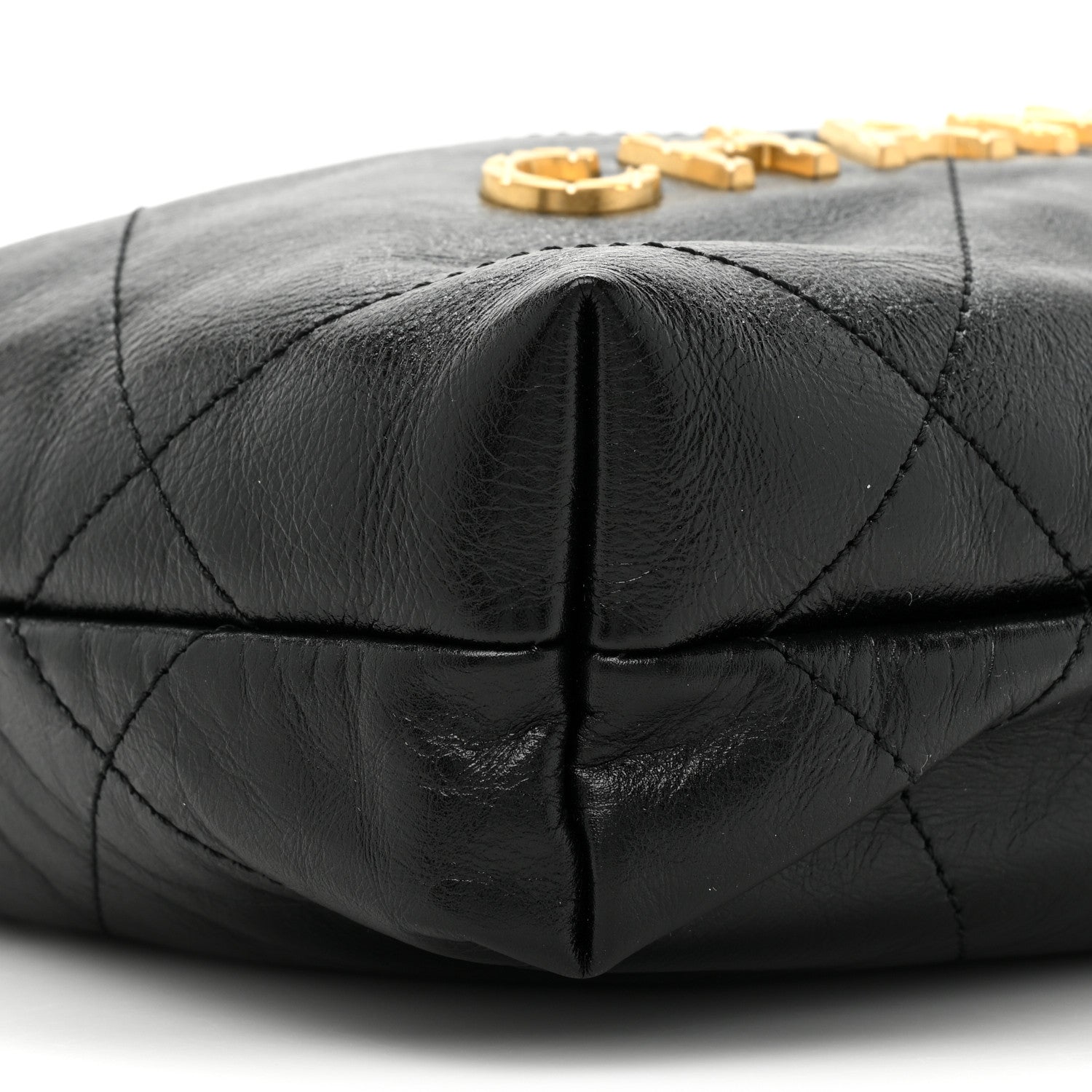 Chanel Shiny Crumpled Calfskin Quilted Pearl Mini Chanel 22 Black 9 of 10
