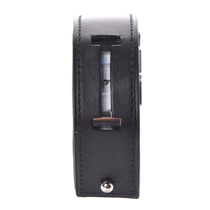 Hermes Stainless Steel Tadelakt 20mm Cherche Midi Quartz Watch Noir 1 of 6