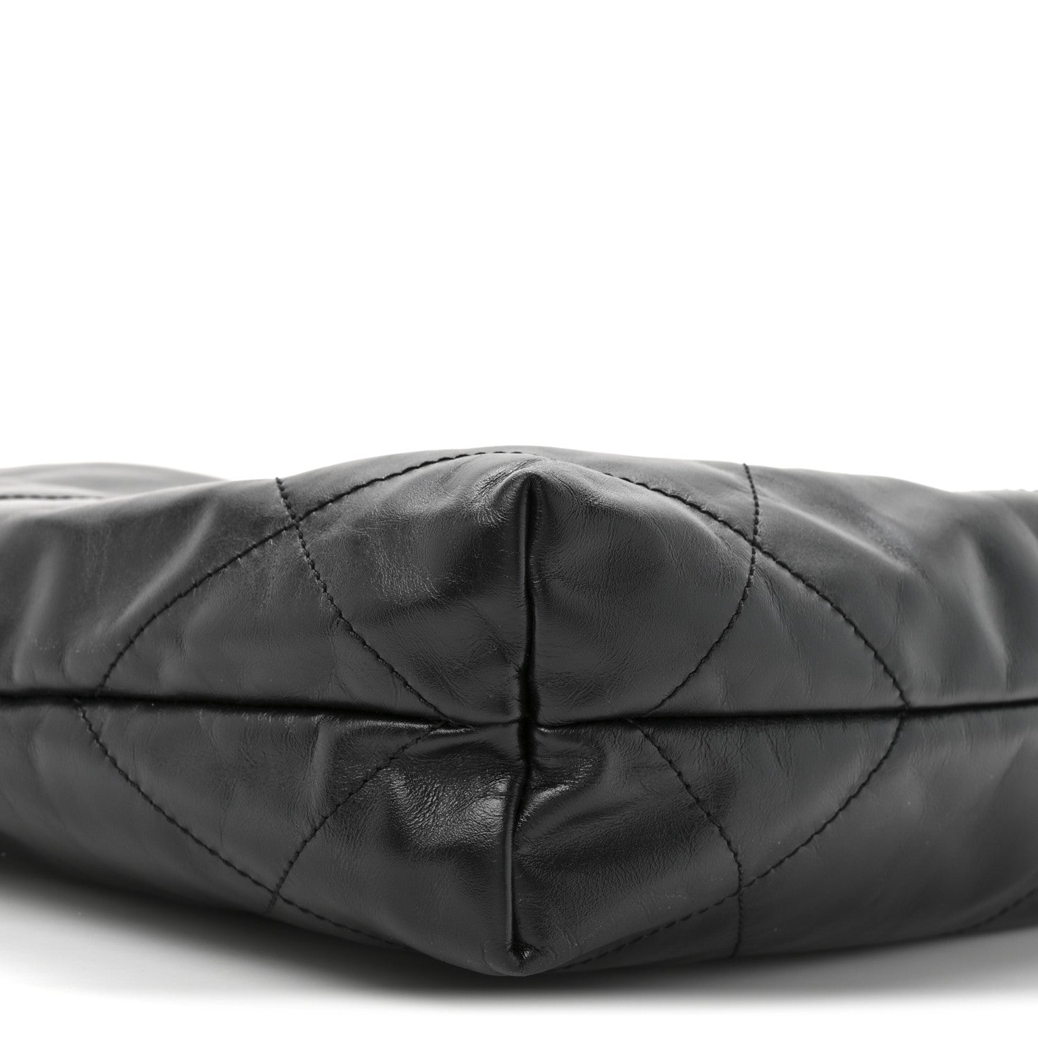 Chanel Shiny Calfskin Quilted Small Chanel 22 So Black 20 of 21