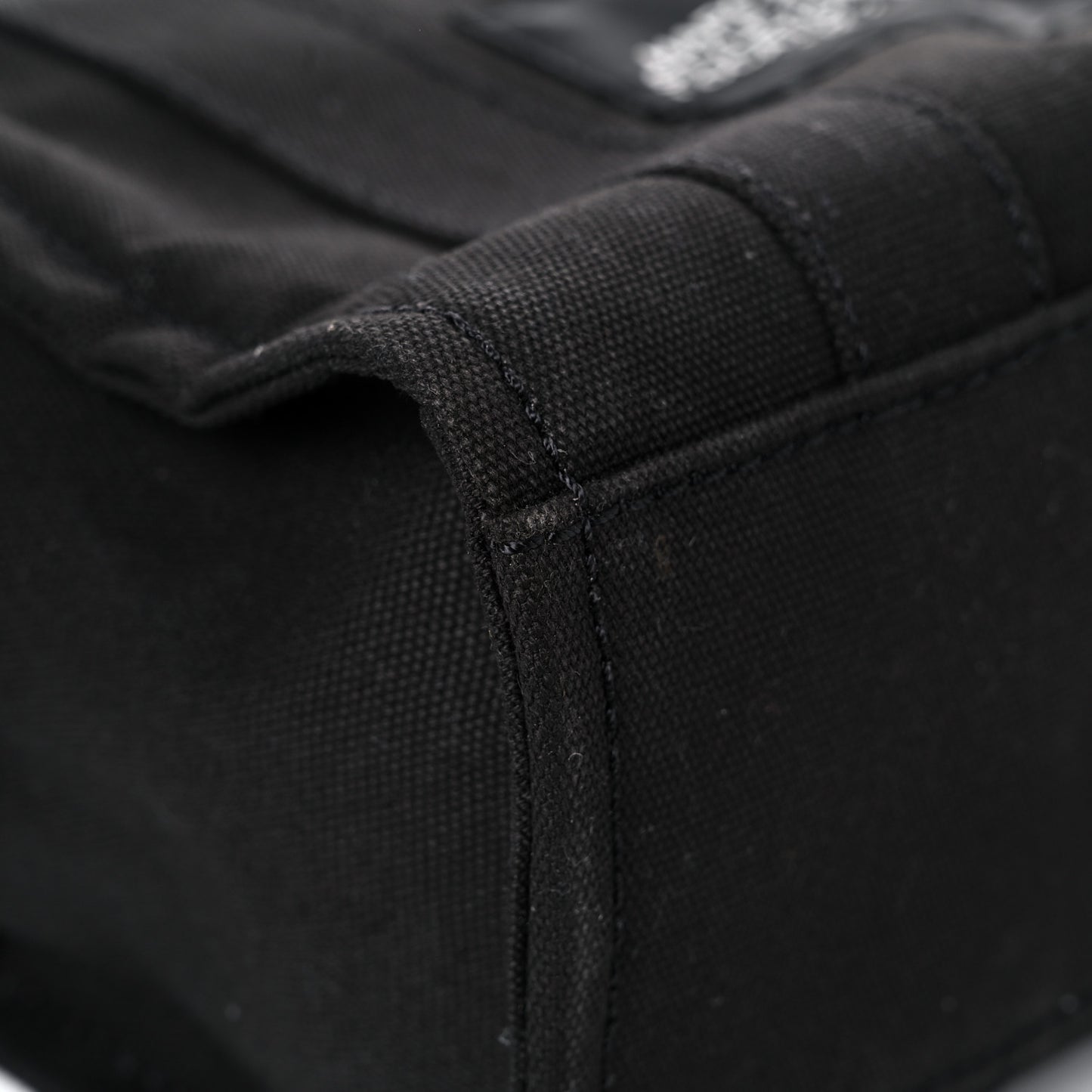Cotton Canvas Mini The Traveler Tote Bag Black