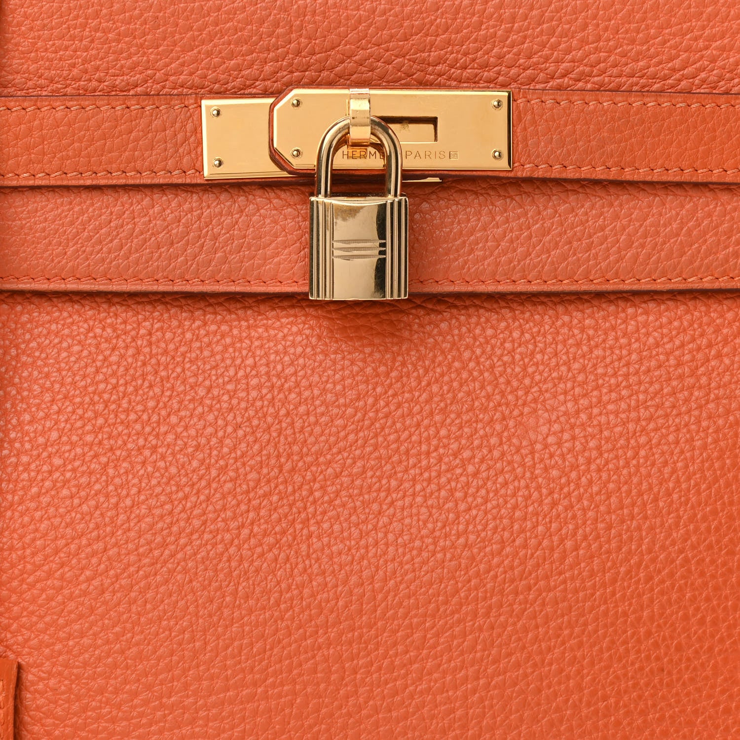 Hermes Togo Kelly Retourne 32 Orange 7 of 13