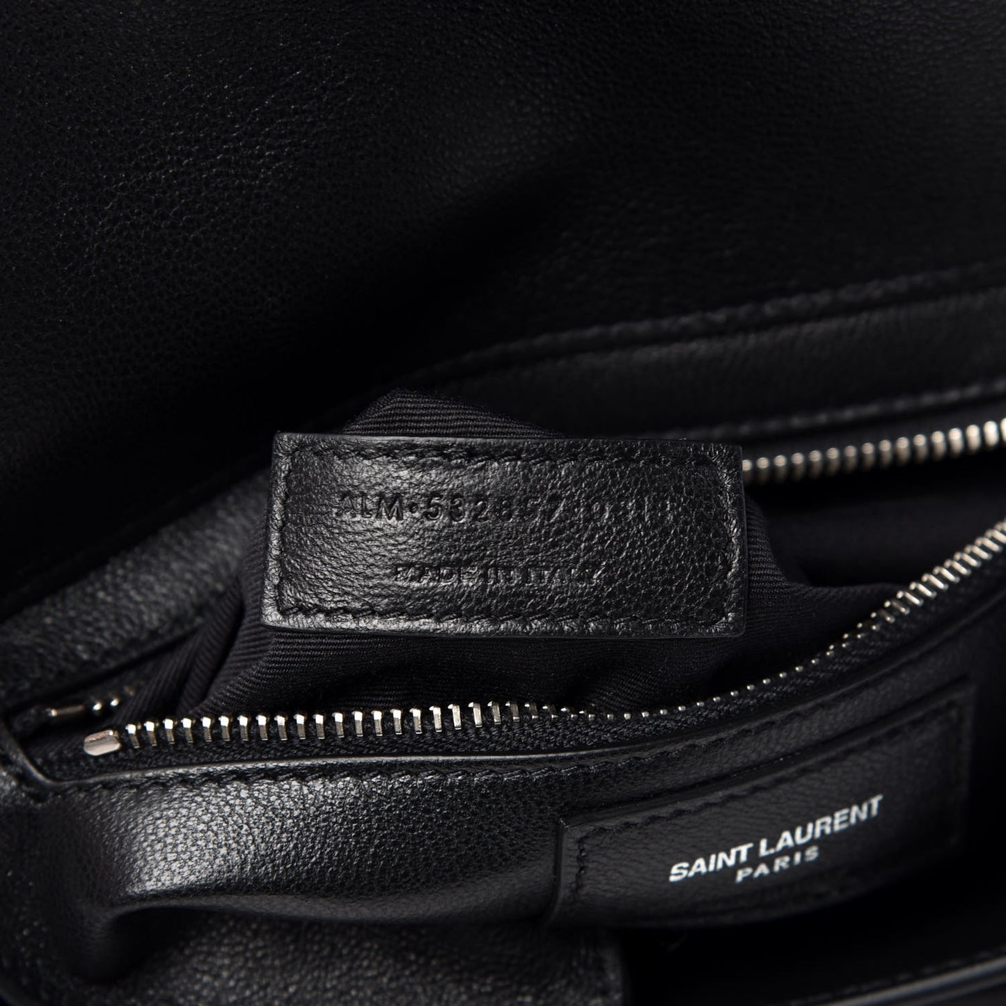Smooth Calfskin Catherine Heart Studded Satchel Black