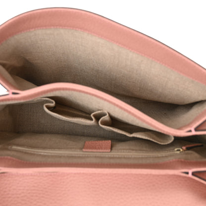 Gucci Dollar Calfskin Medium Interlocking G Top Handle Shoulder Bag Soft Pink 5 of 11