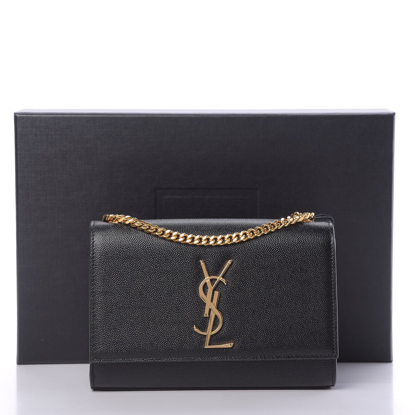 Grain De Poudre Small Monogram Kate Satchel Black