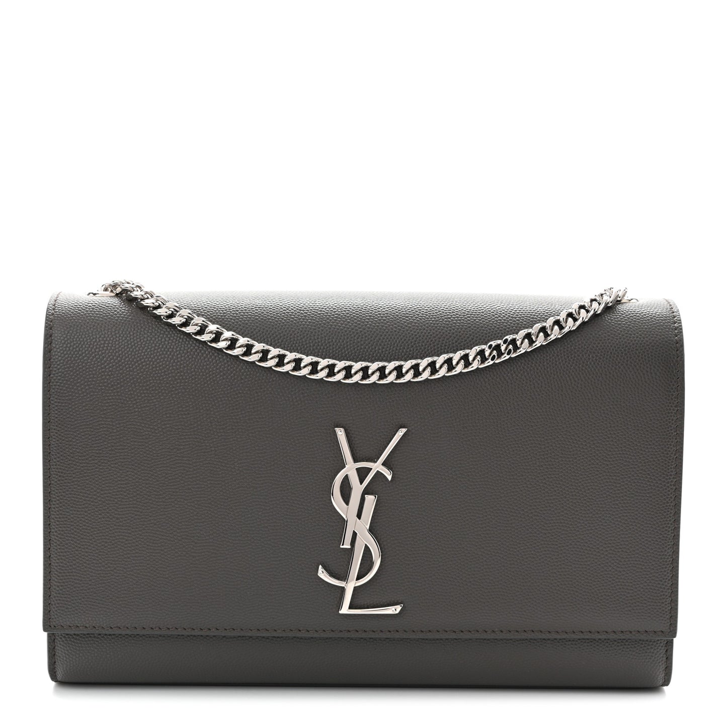 Grain De Poudre Medium Classic Monogram Kate Satchel Earth