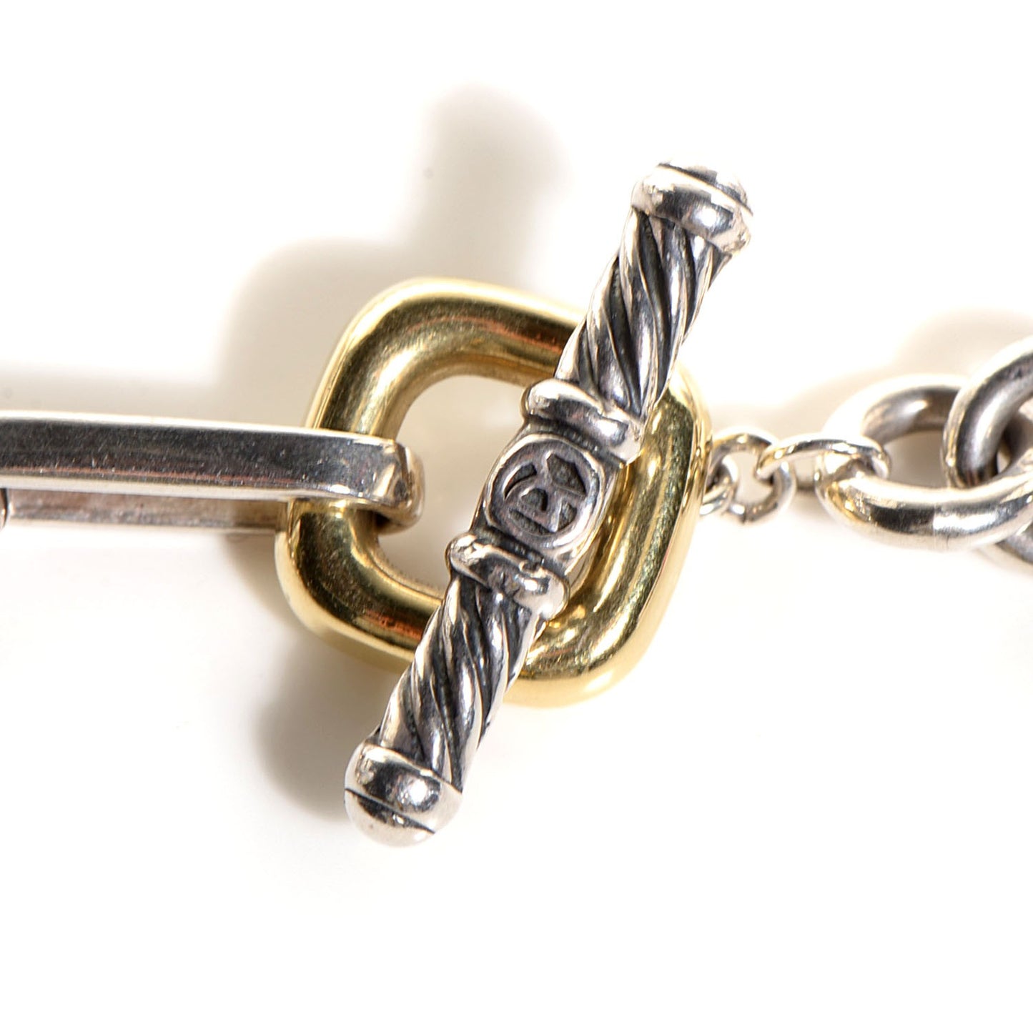 Sterling Silver 18K Gold Figaro Chain Necklace