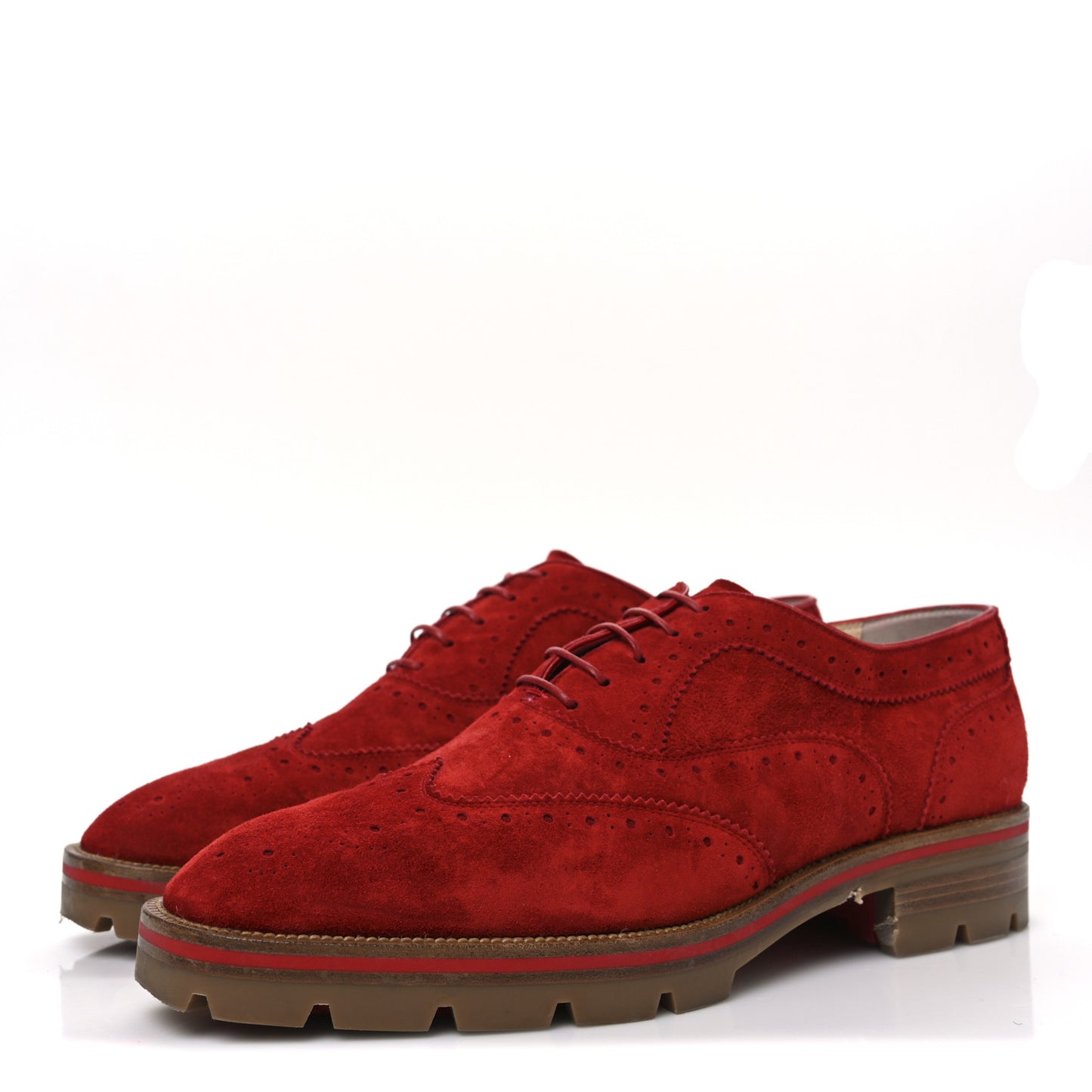 Veau Velours Charletta Brogue Oxfords 39 Flamenco