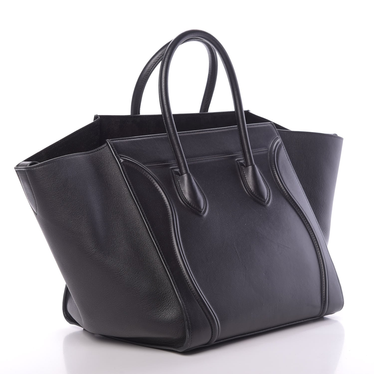 Celine Supple Calfskin Medium Phantom Luggage Black 3 of 18