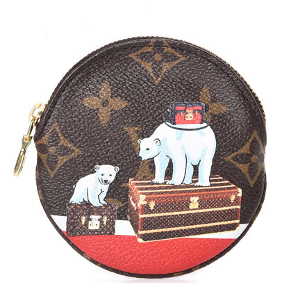 Louis Vuitton Monogram 2017 Christmas Animation Round Coin Purse 1 of 8