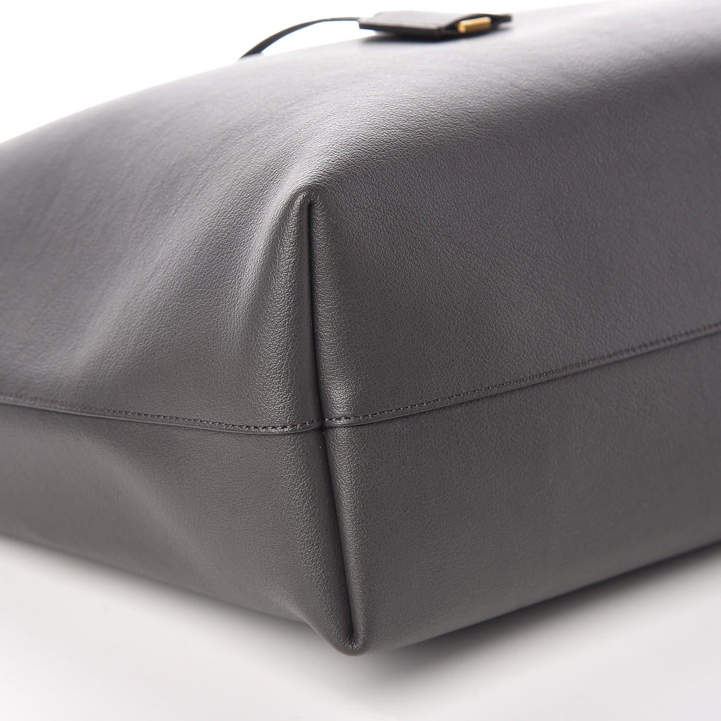 Calfskin Large Shopping Tote Asphalt